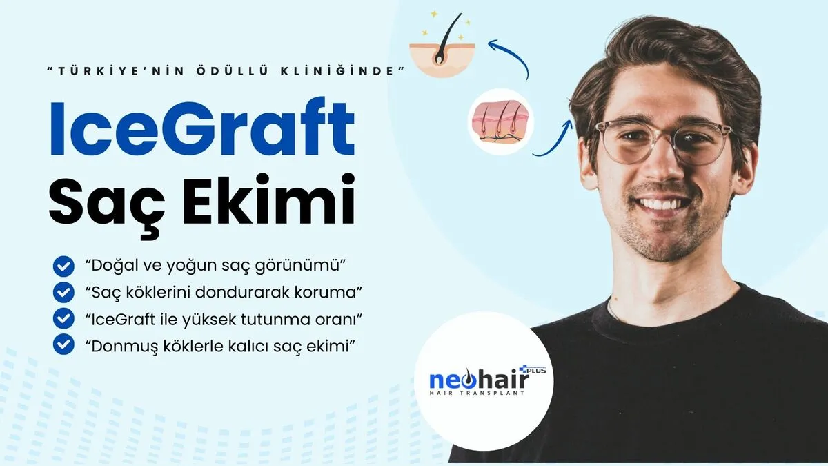 IceGraft saç ekimi, köklerin özel solüsyonlarda korunarak daha güçlü ve sağlıklı çıkmasını sağlayan yenilikçi bir yöntemdir. Doğal yoğunlukta saç ekimi sunar.