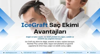 Ice Greft saç ekimi ile doğal, simetrik ve kalıcı saçlara kavuşun. NeoHair Plus uzman ekibi, kişiye özel planlama ve güvenli uygulama ile ömür boyu yoğun ve estetik sonuç sağlar.