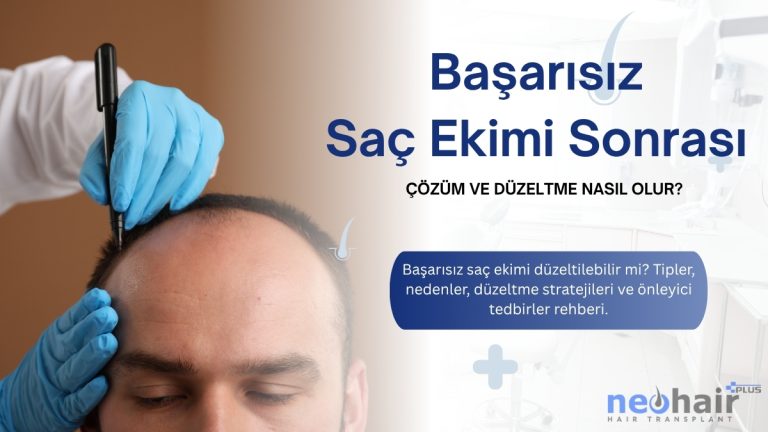 Başarısız saç ekimi düzeltilebilir mi? Tipler, nedenler, düzeltme stratejileri ve önleyici tedbirler rehberi.