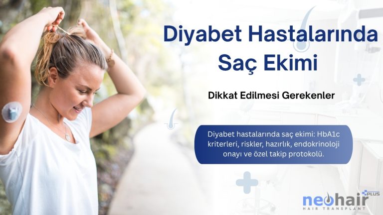 Diyabet hastaları için saç ekimi rehberi ve özel protokol.