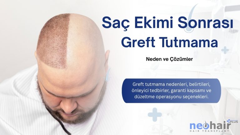 Greft tutmama nedenleri, belirtileri, önleyici tedbirler, garanti kapsamı ve düzeltme operasyonu seçenekleri.