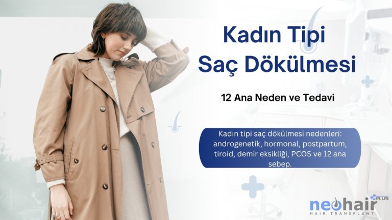 Kadın saç dökülmesi nedenleri ve etkili tedavi seçenekleri.