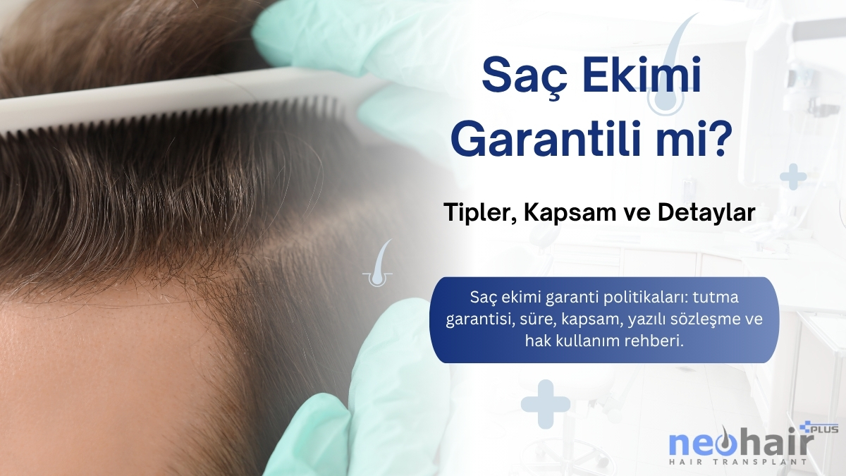 Saç ekimi garanti türleri, kapsamı ve önemli detaylar.
