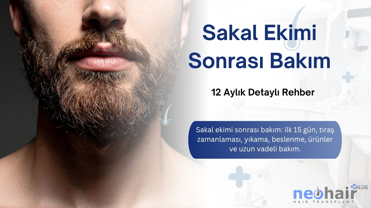 Sakal ekimi sonrası 12 aylık detaylı bakım rehberi.